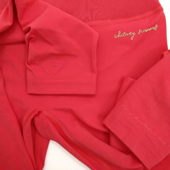 NWT GYMSHARK WHITNEY SIMMONS V2 Limited Edition RIB WAIST LEGGINGS - Picture 7 of 10